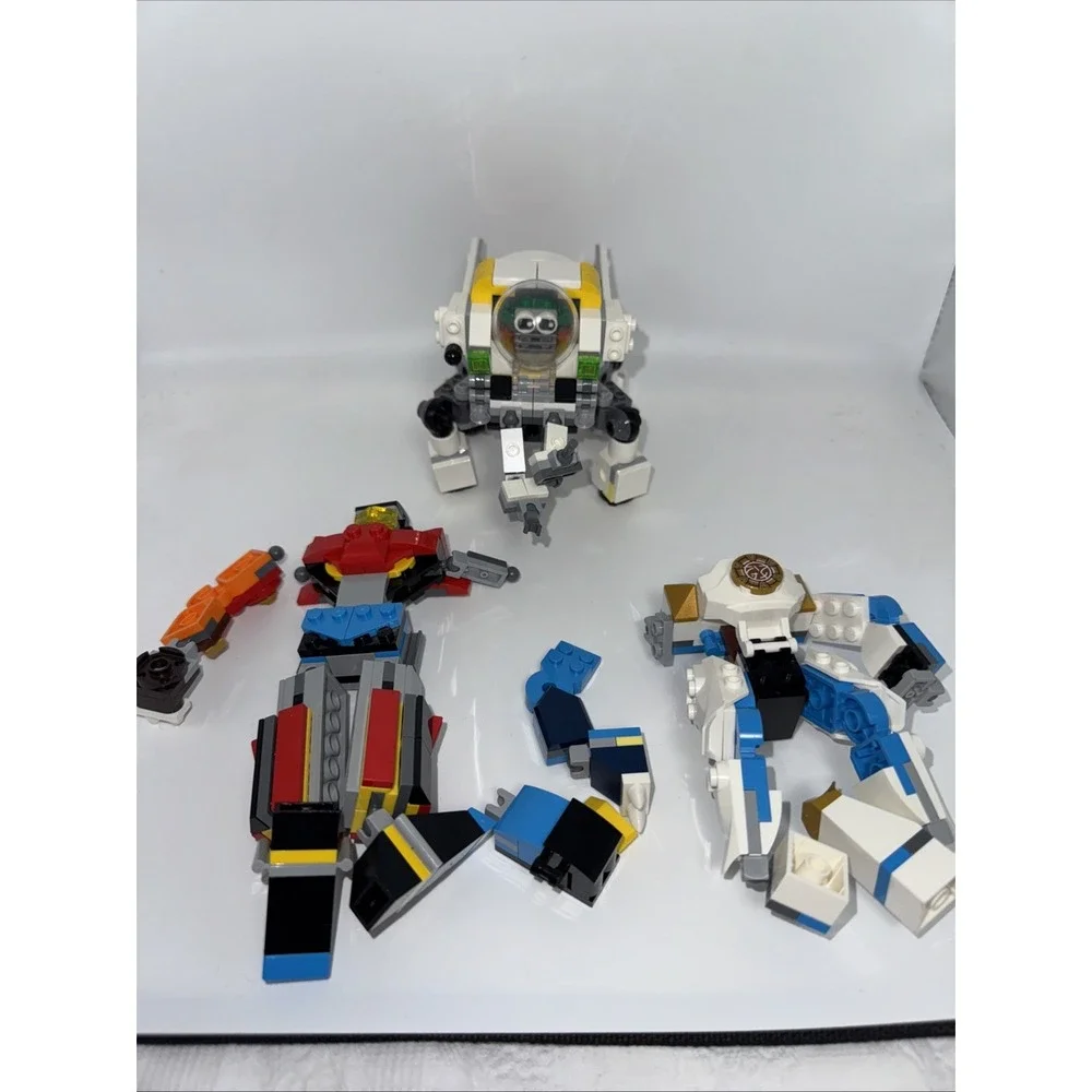 LEGO Creator and Ninjago Mechs, three sets.